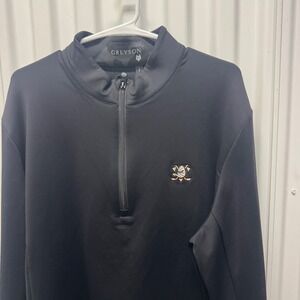 Greyson Anaheim Ducks Mens XL Black Quarter Zip Pullover NHL Hockey Sportswear